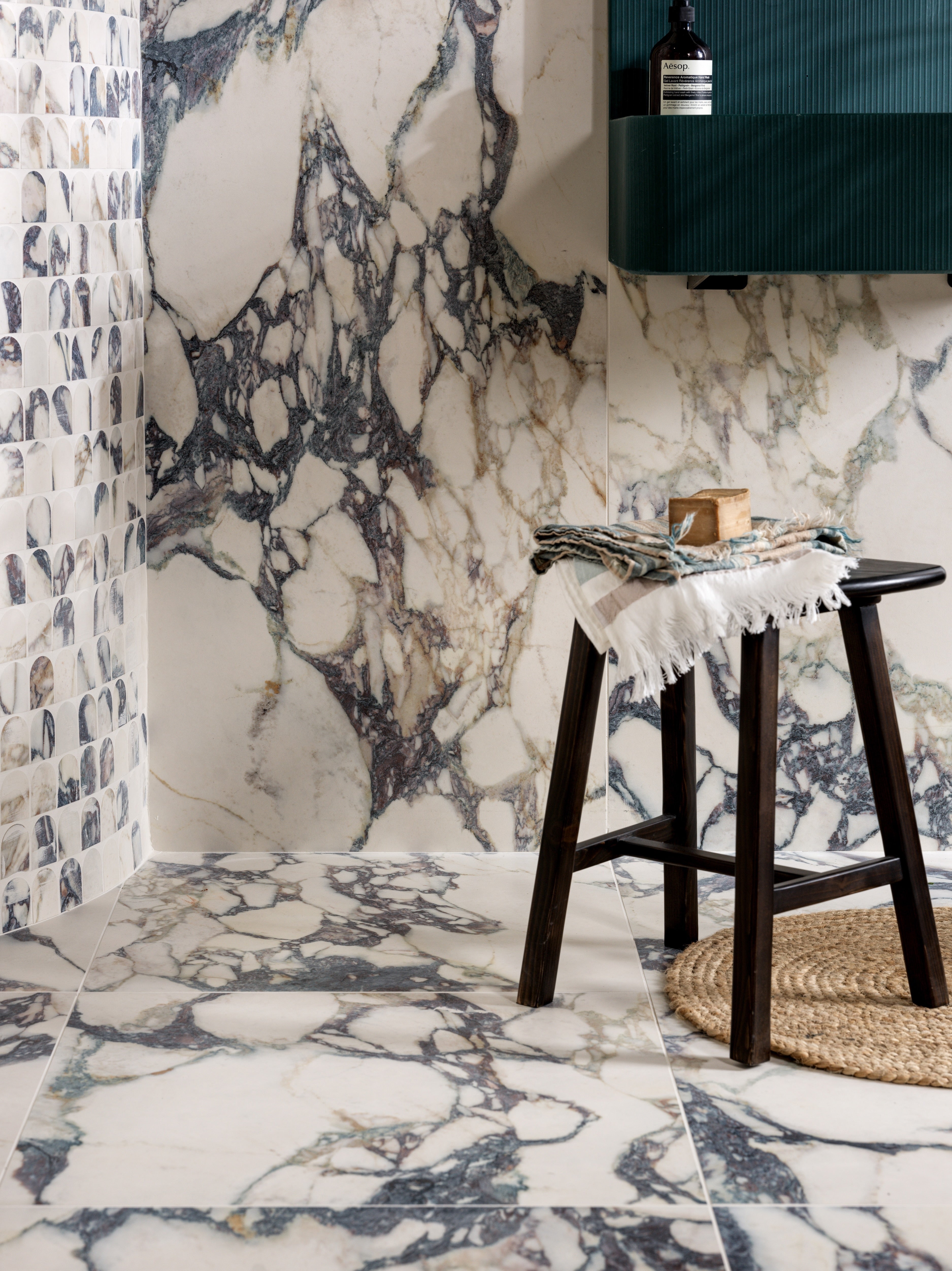 Savoy Novo Porcelain Matt Arch Mosaic From Hyperion Tiles
