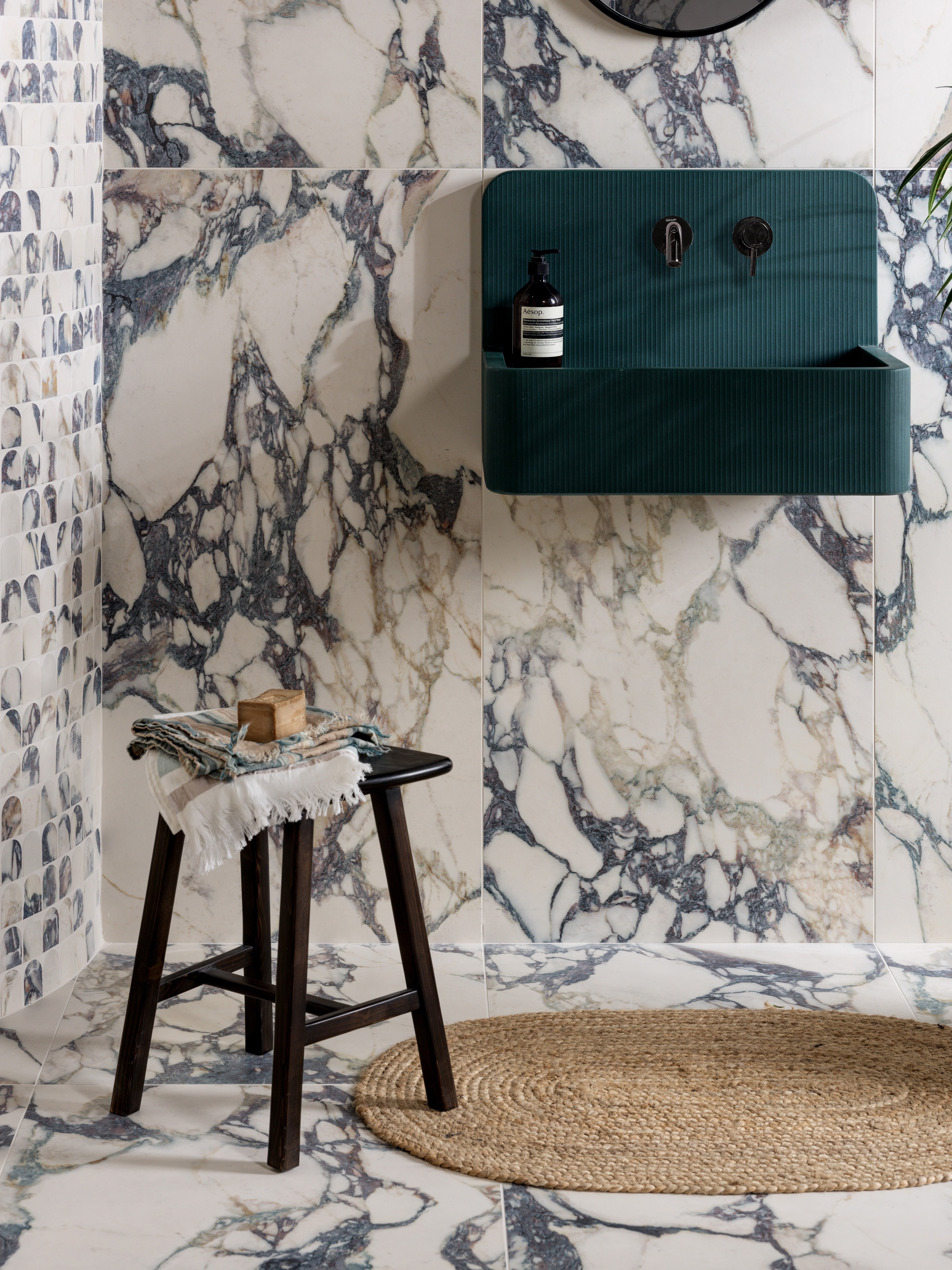 Savoy Novo Porcelain Matt Arch Mosaic