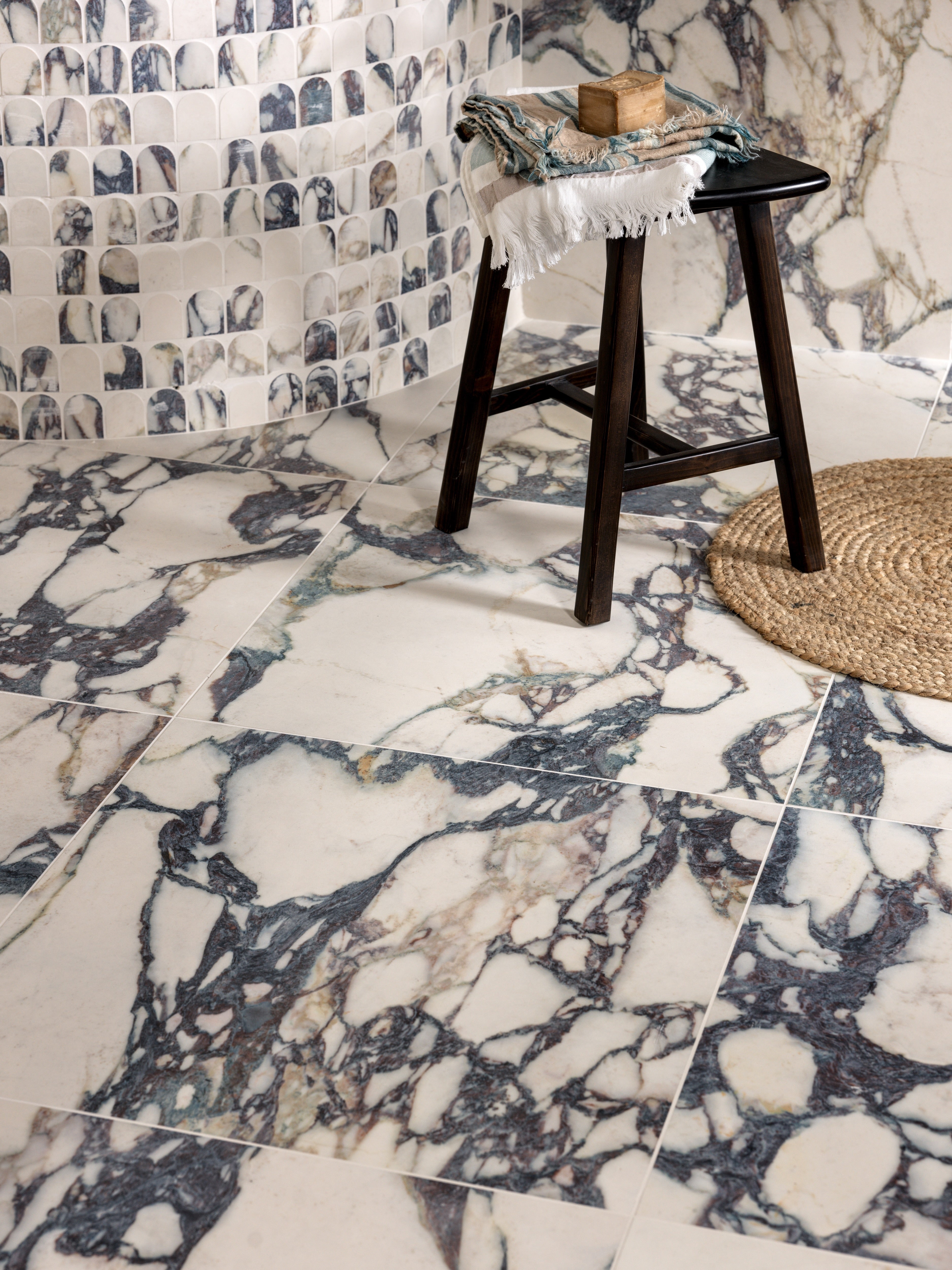 Savoy Novo Porcelain Matt Arch Mosaic
