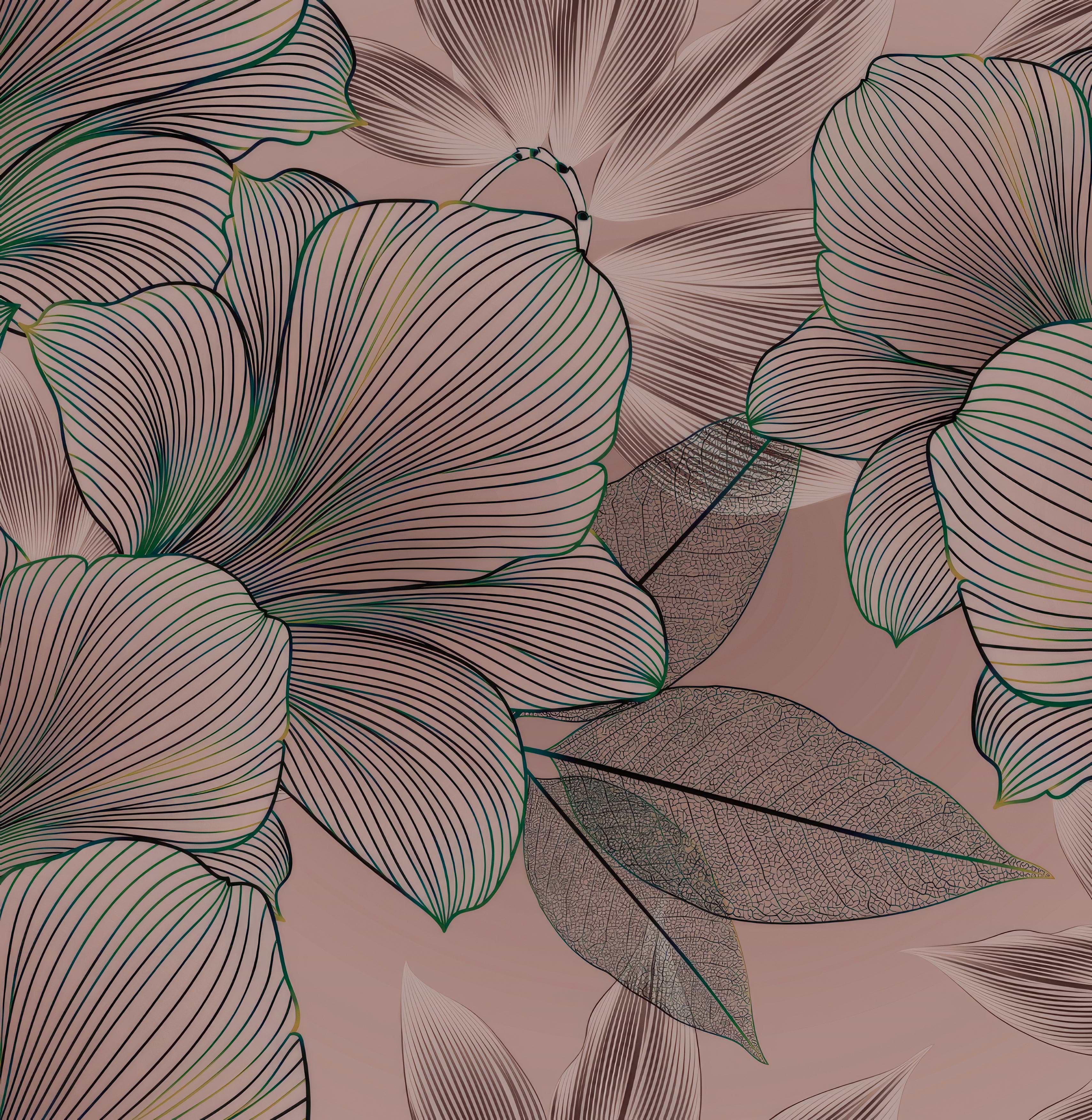 Shower Panel Art Deco Lilies By Hyperion Tiles