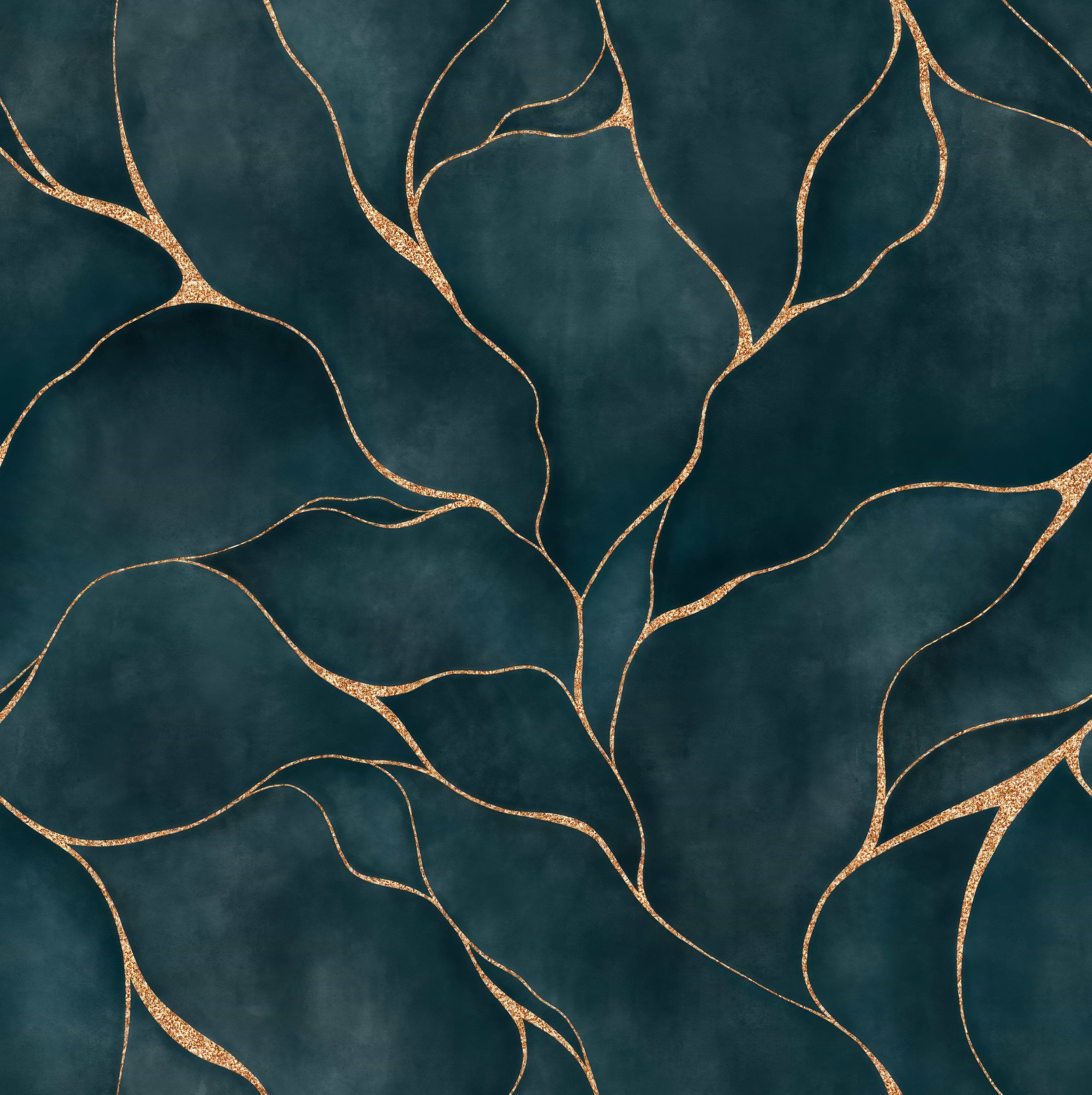 Shower Panel Kintsugi Teal By Hyperion Tiles