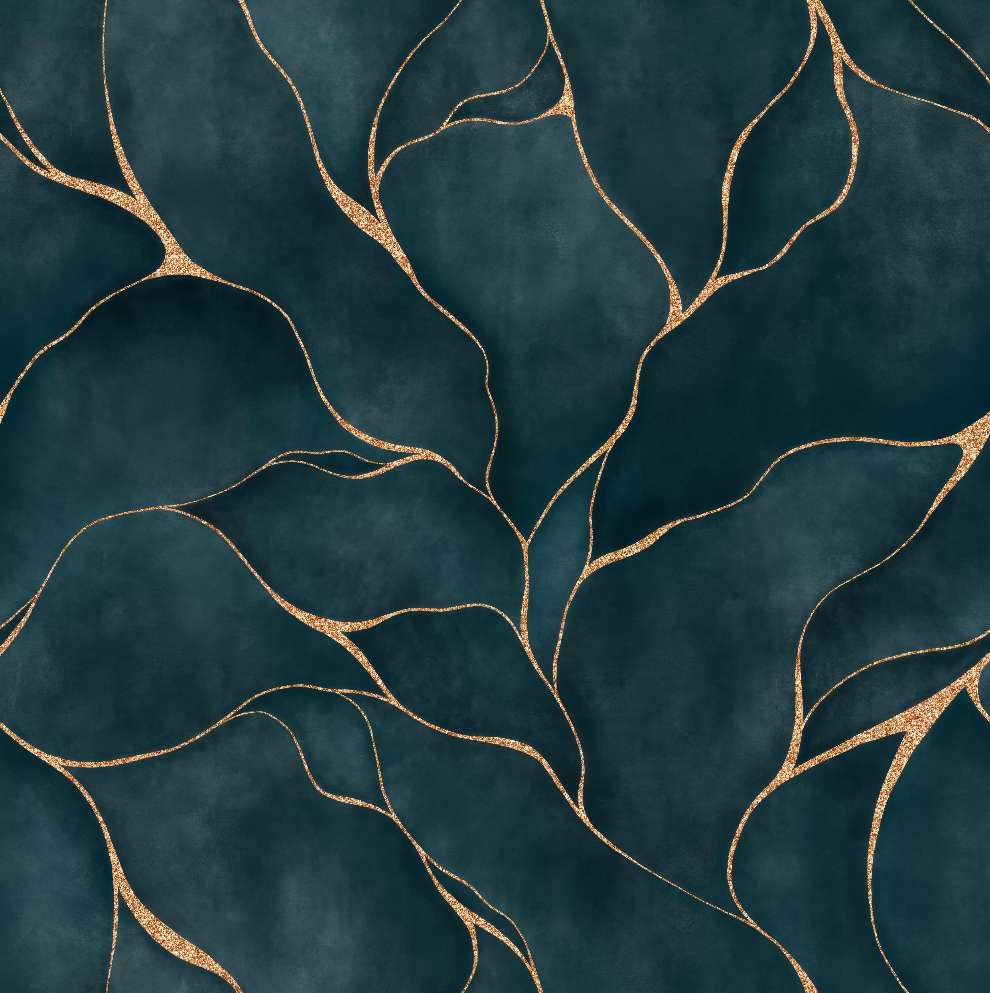 Shower Panel Kintsugi Teal By Hyperion Tiles