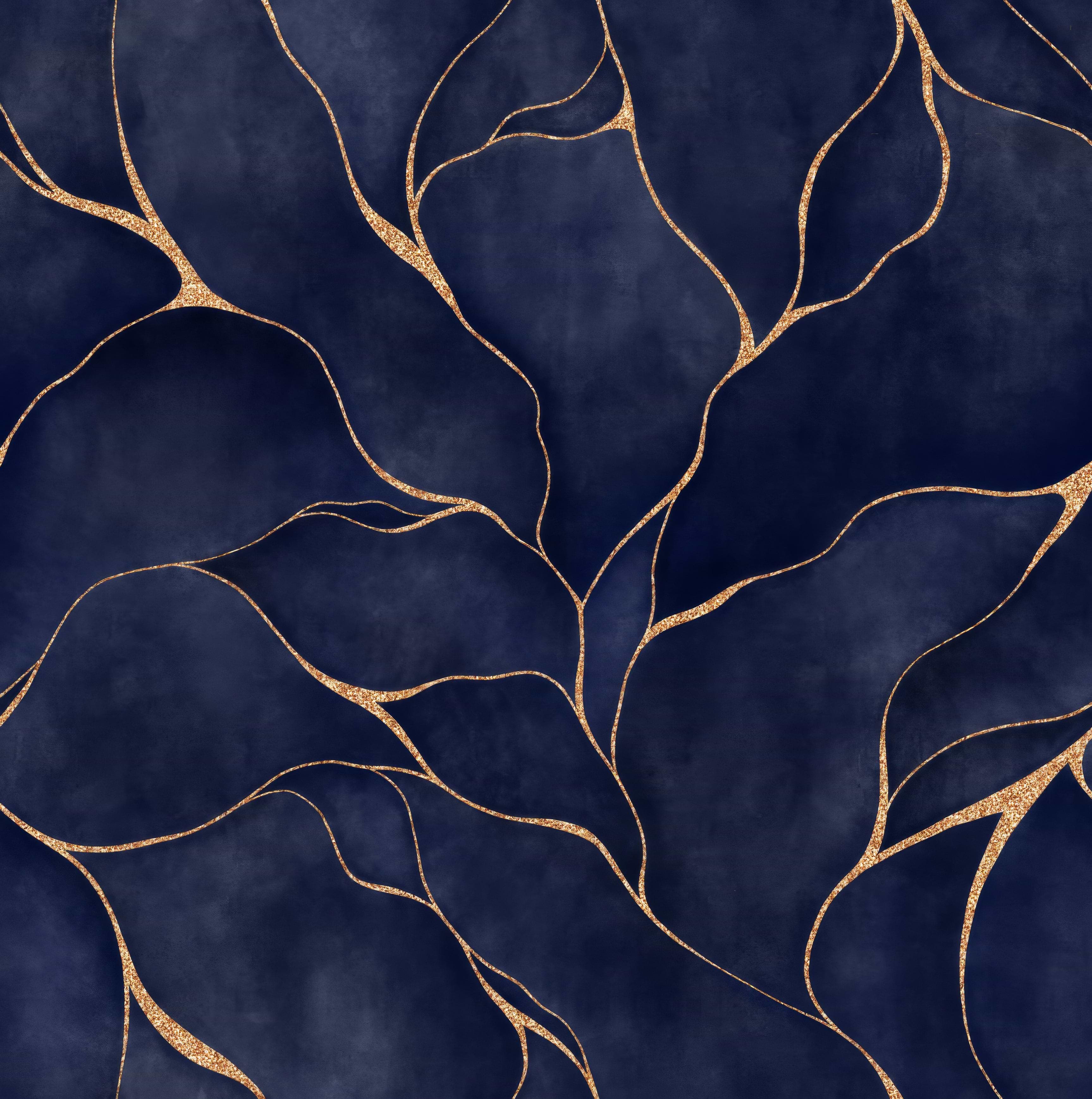 Shower Panel Kintsugi Blue By Hyperion Tiles