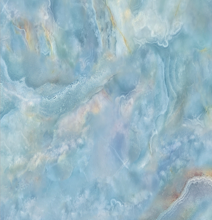 Shower Panel Onyx Crystal Carte D’Or Blue By Hyperion Tiles