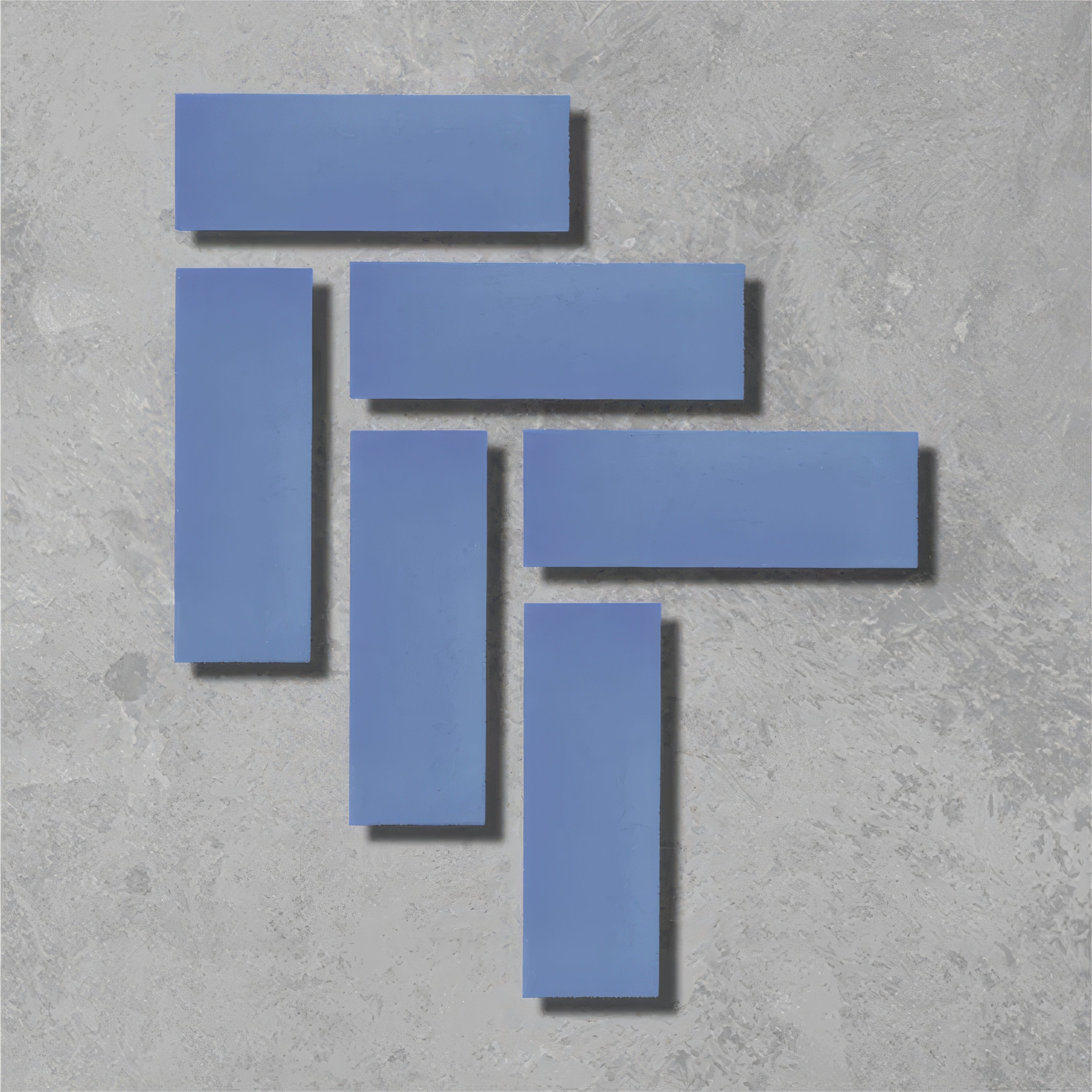 Sea Blue Herringbone Tile - Hyperion Tiles