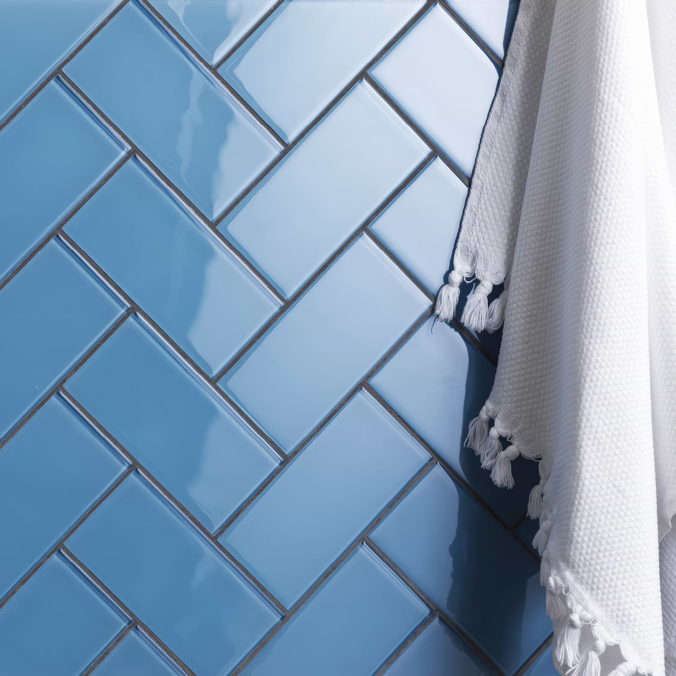 Seine Clear Glass Brick - Hyperion Tiles