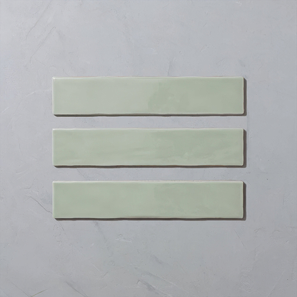 Fennel Glazed Skinny Metro Tile By Hyperion Tiles