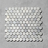 Small Hexagon White Marble Tile - Hyperion Tiles
