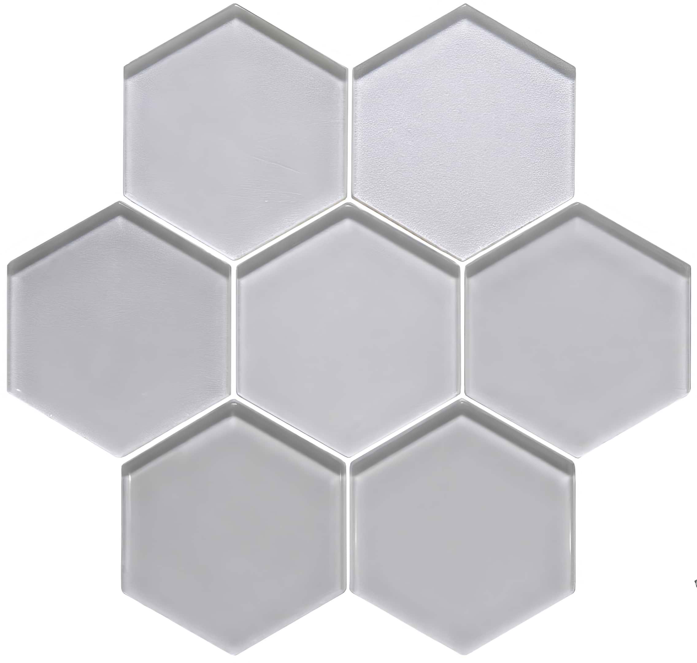 Solinda Metallic Hexagon Mosaics - Hyperion Tiles
