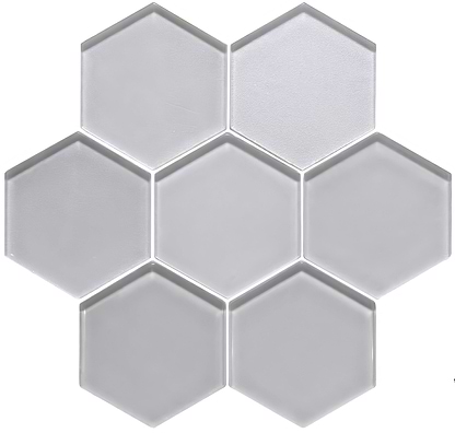 Solinda Metallic Hexagon Mosaics - Hyperion Tiles
