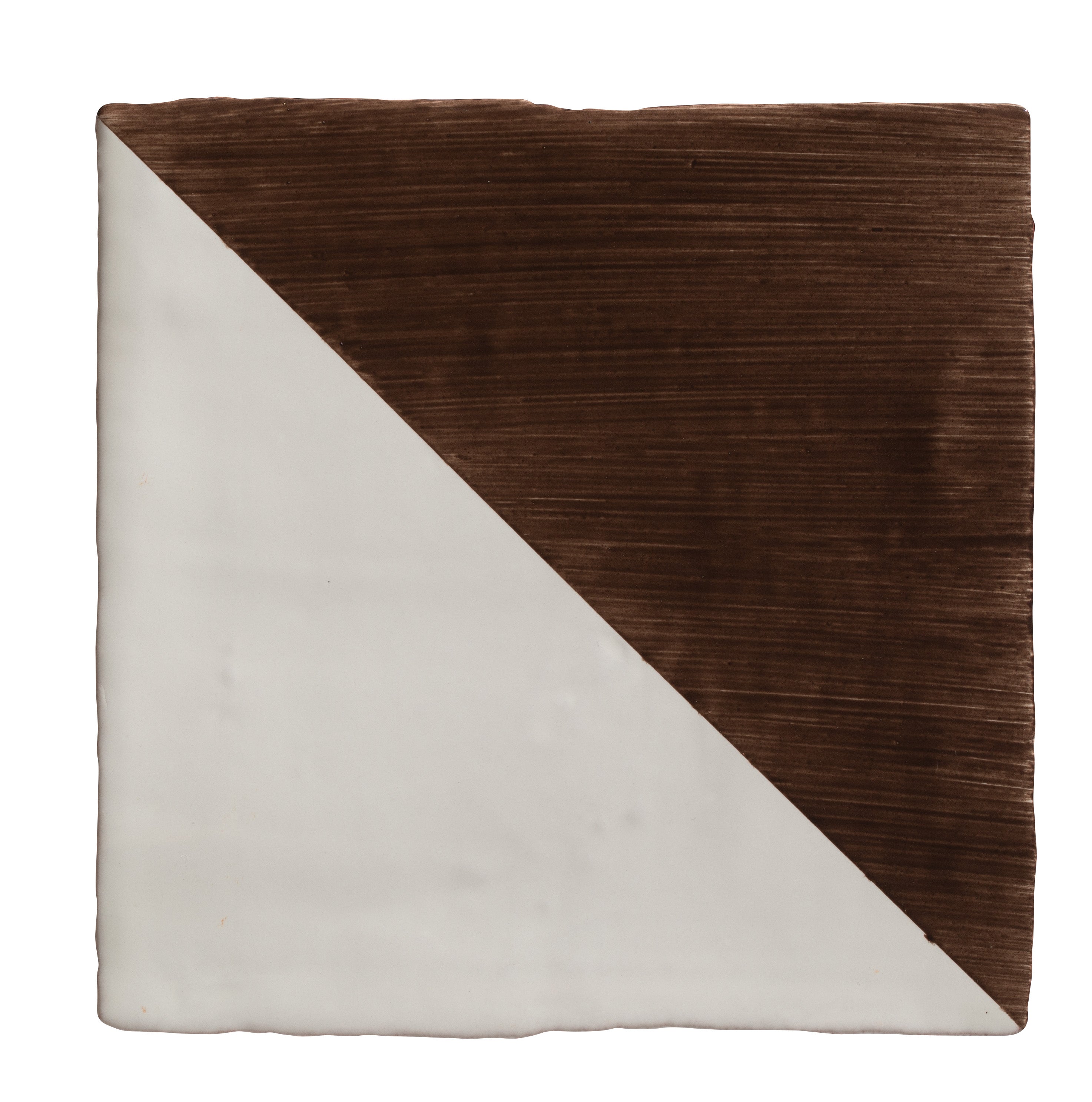 Studio Jamboree Handpainted Ceramic Chocolate Tri - Hyperion Tiles