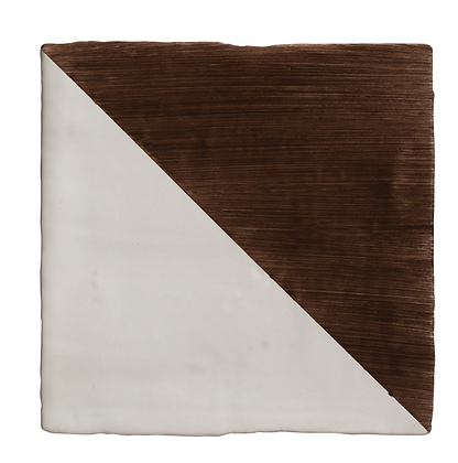 Studio Jamboree Handpainted Ceramic Chocolate Tri - Hyperion Tiles
