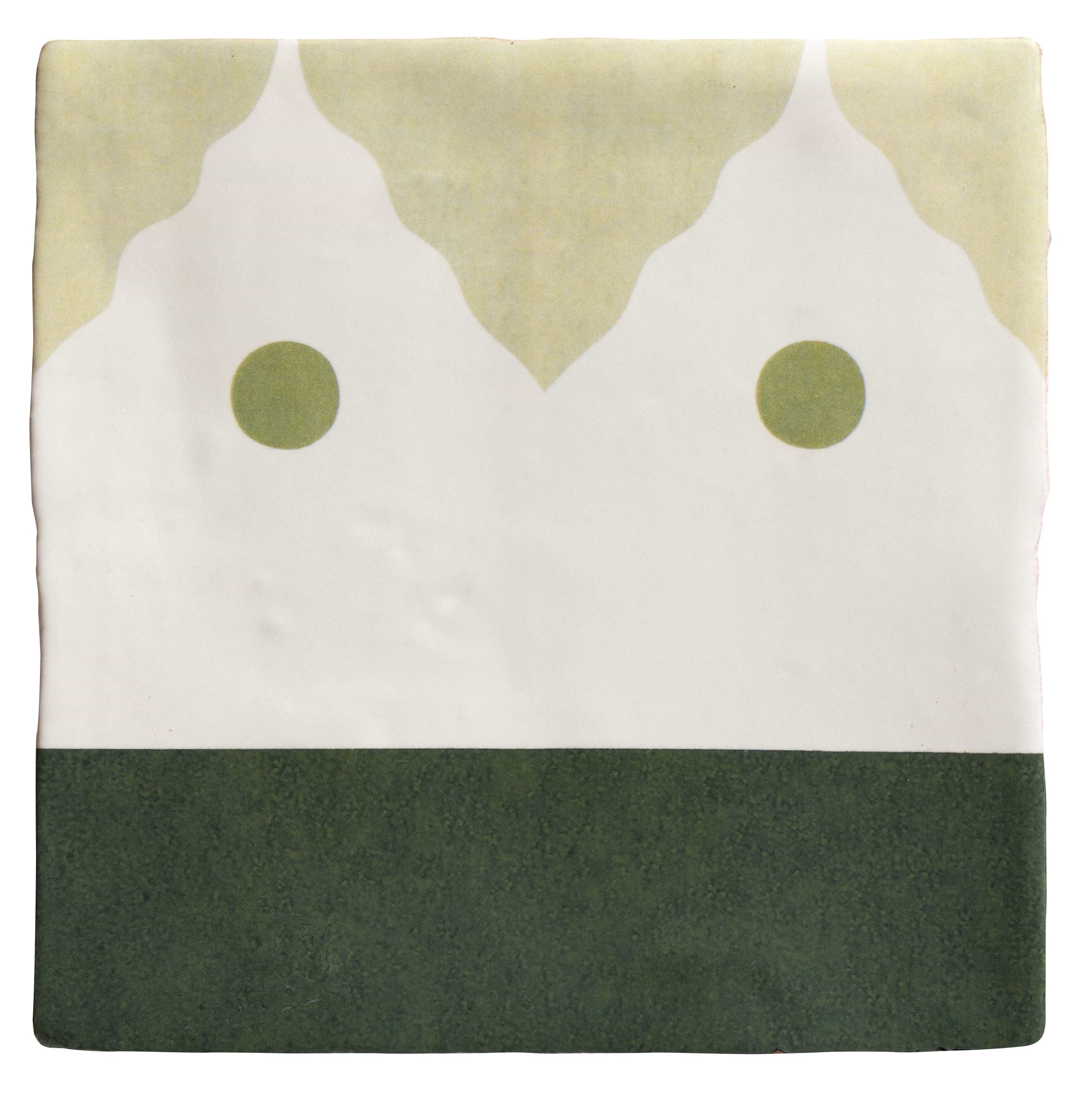 Studio Minaret Green Dot Ceramic - Hyperion Tiles
