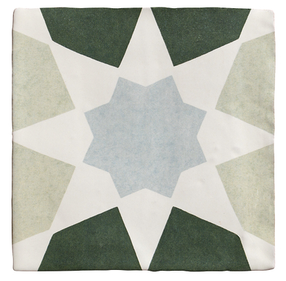 Studio Souk Blue Star Ceramic - Hyperion Tiles