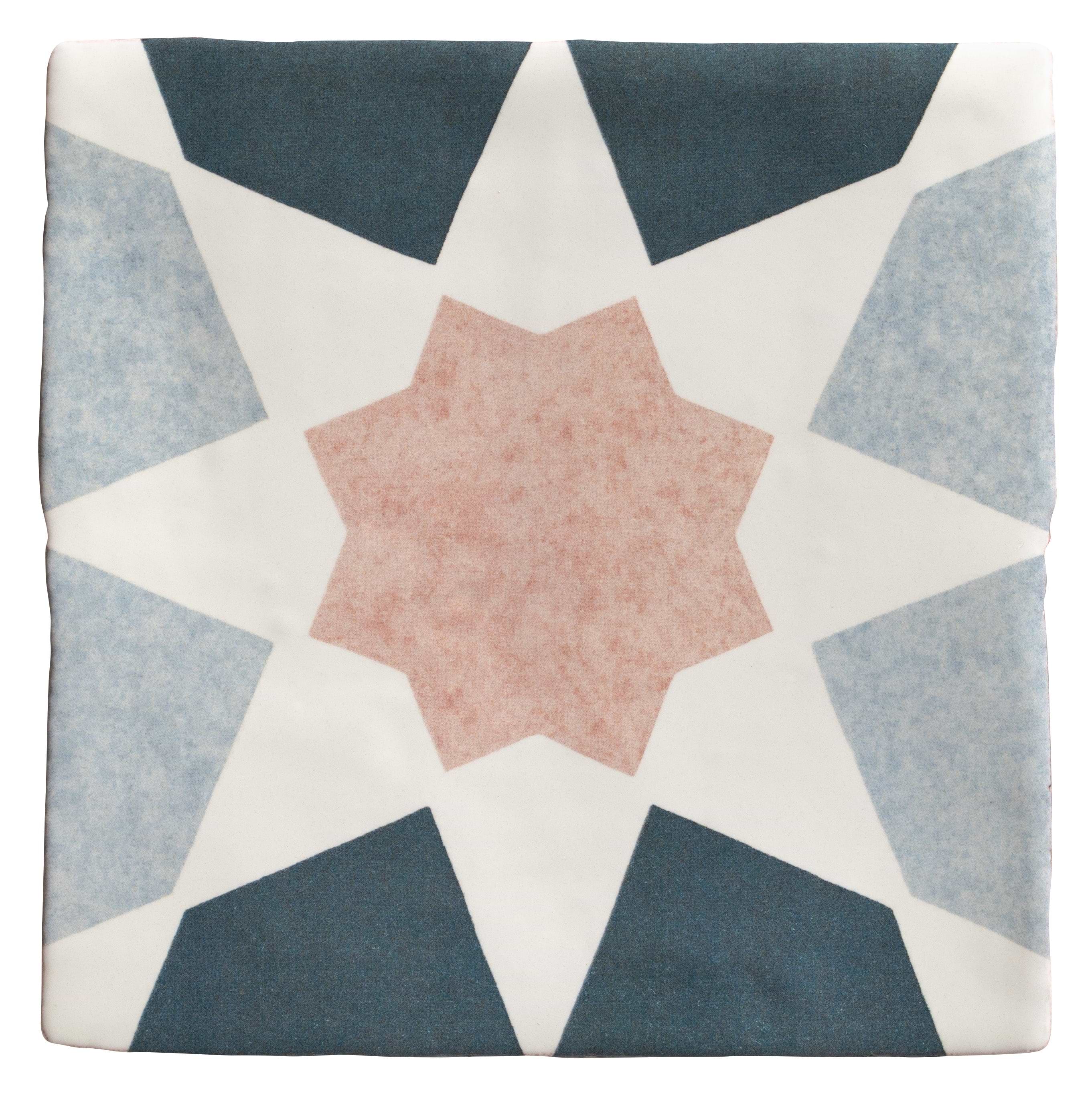 Studio Souk Pink Star Ceramic - Hyperion Tiles