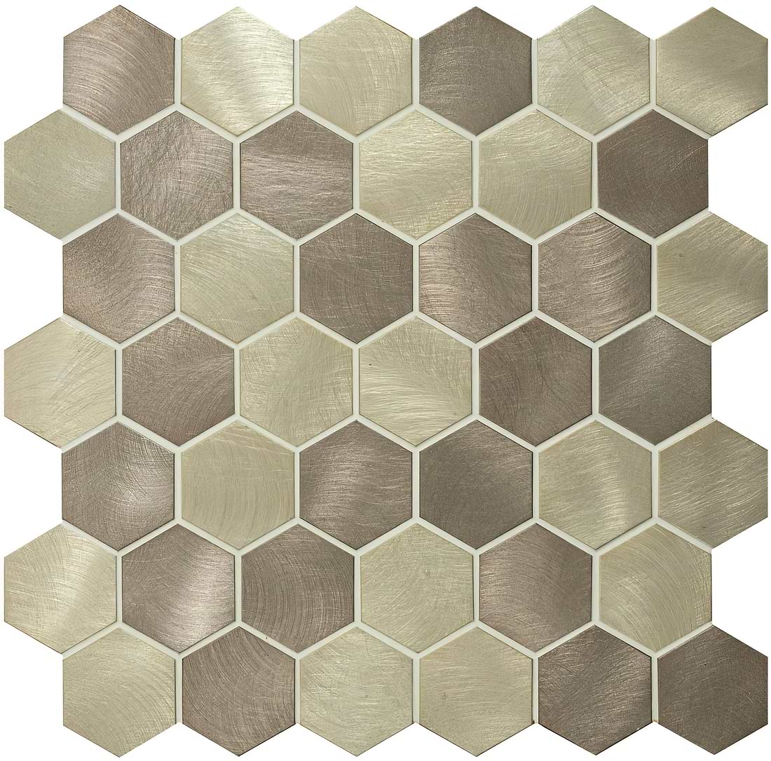 Telesto Beige Mix Hexagon Mosaic - Hyperion Tiles