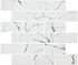 Torcello White Brickbond Recycled Glass - Hyperion Tiles