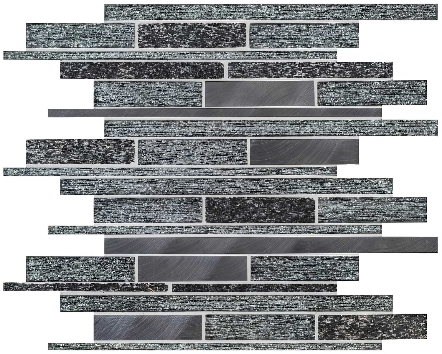 Tribune Linear Mixed Material Mosaic - Hyperion Tiles