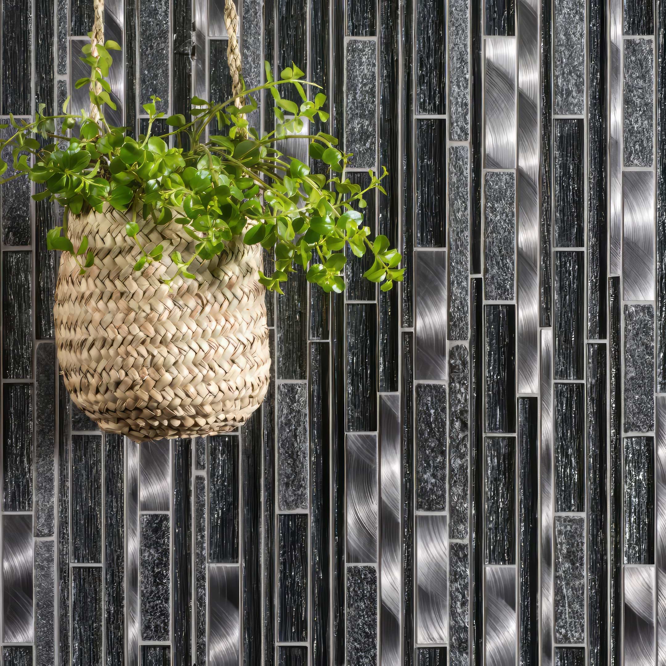Tribune Linear Mixed Material Mosaic - Hyperion Tiles
