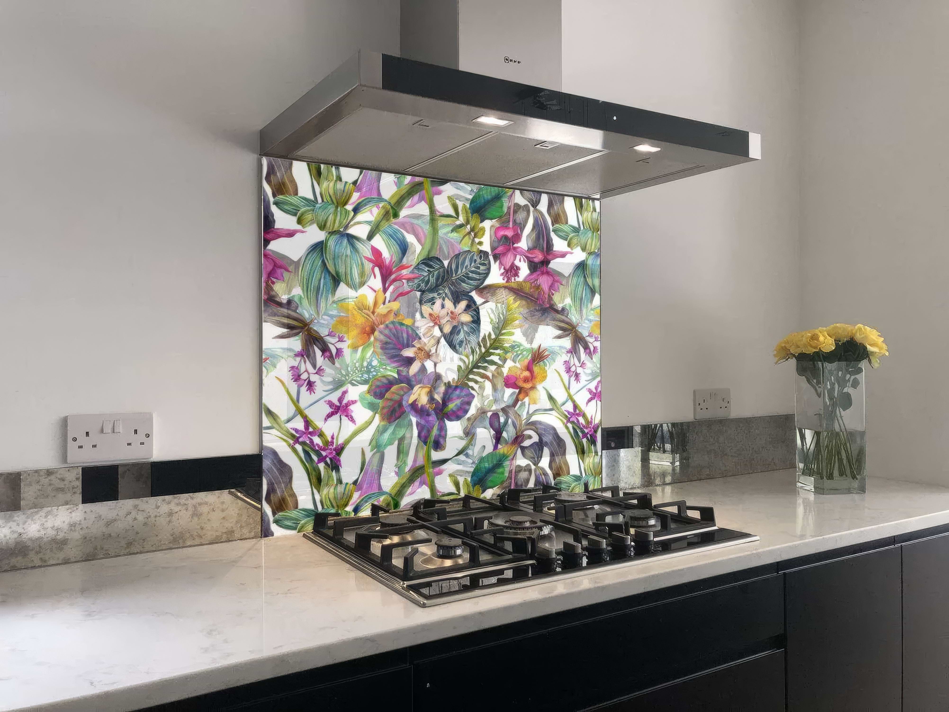 Tropical Floral Dream Shower Wall Panel By Hyperion Tiles