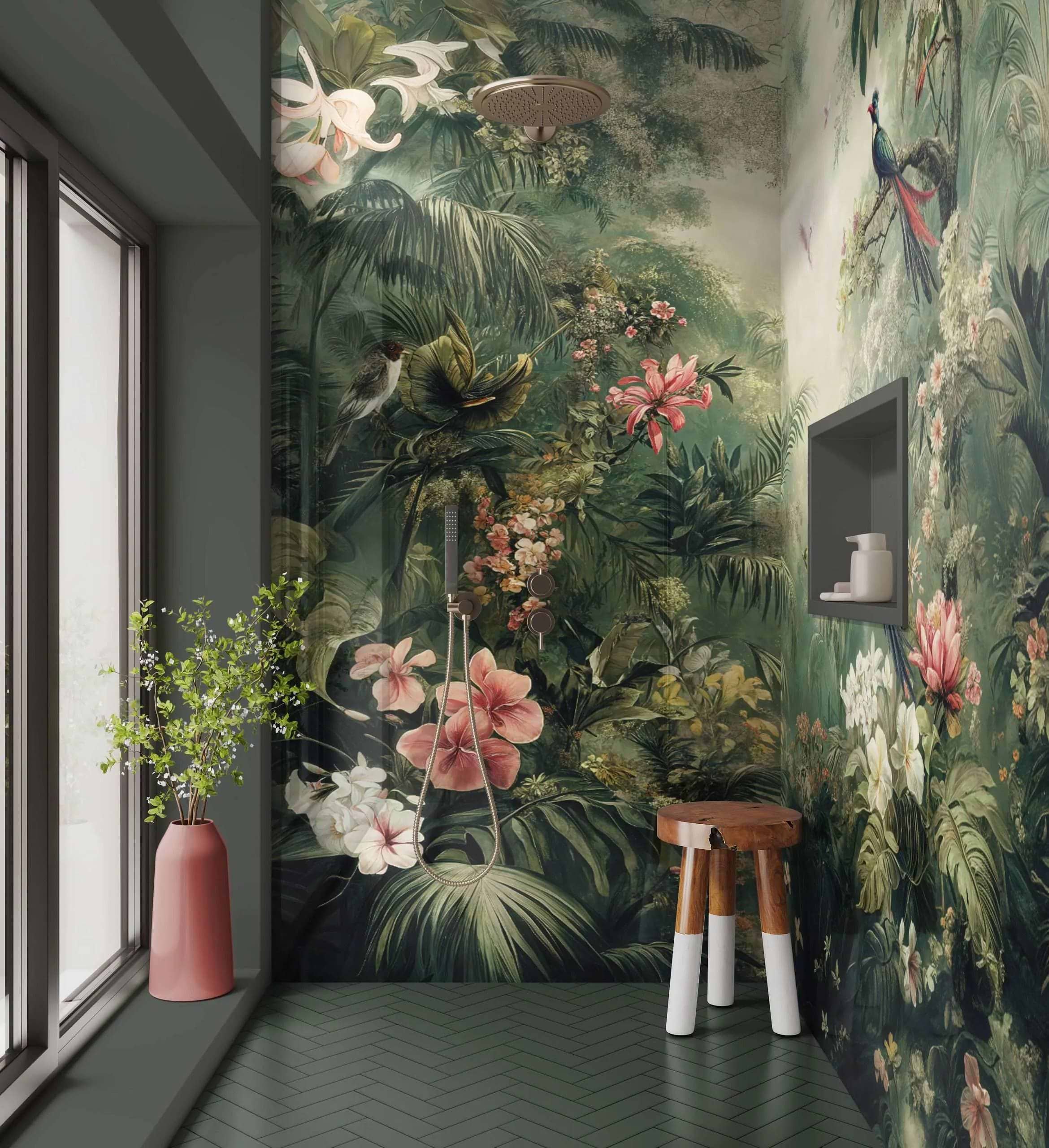Shower Panel Tropical Rainforest By Hyperion Tiles