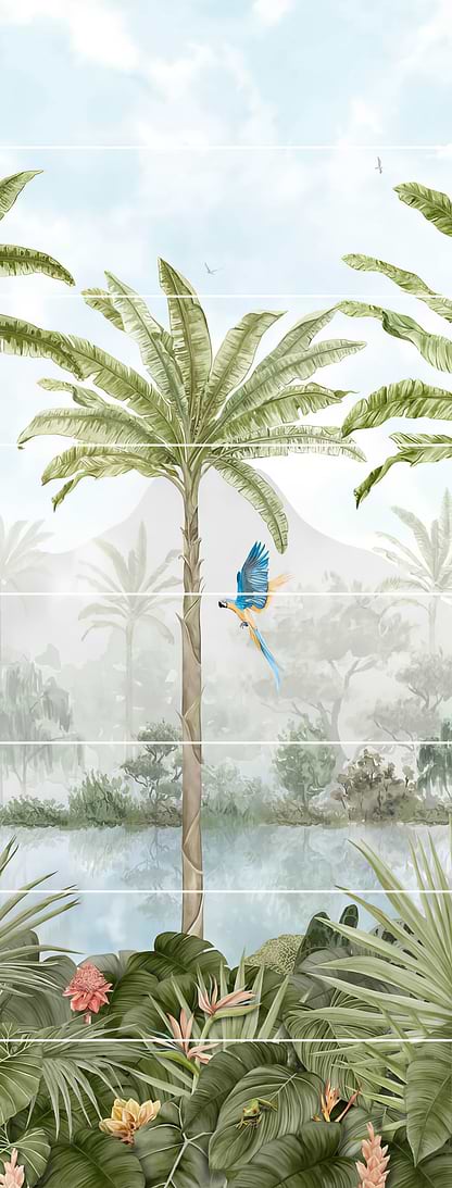 Tropical Oasis Panel C - Hyperion Tiles