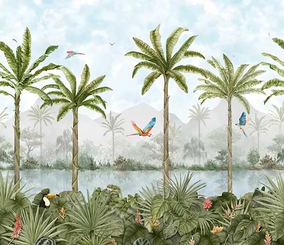 Tropical Oasis Panels - Hyperion Tiles