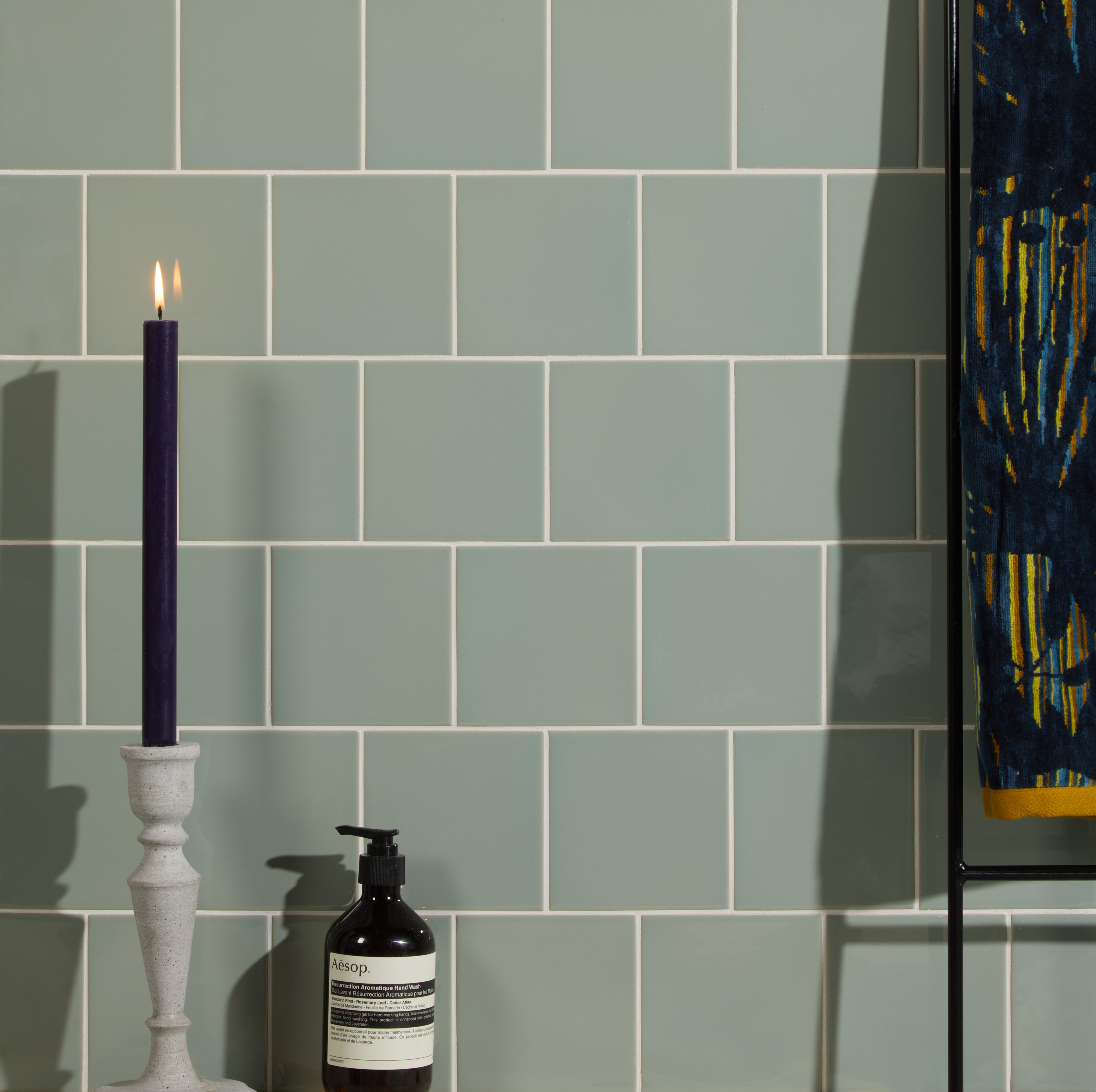 Tunstall Ceramic Fern Square - Hyperion Tiles