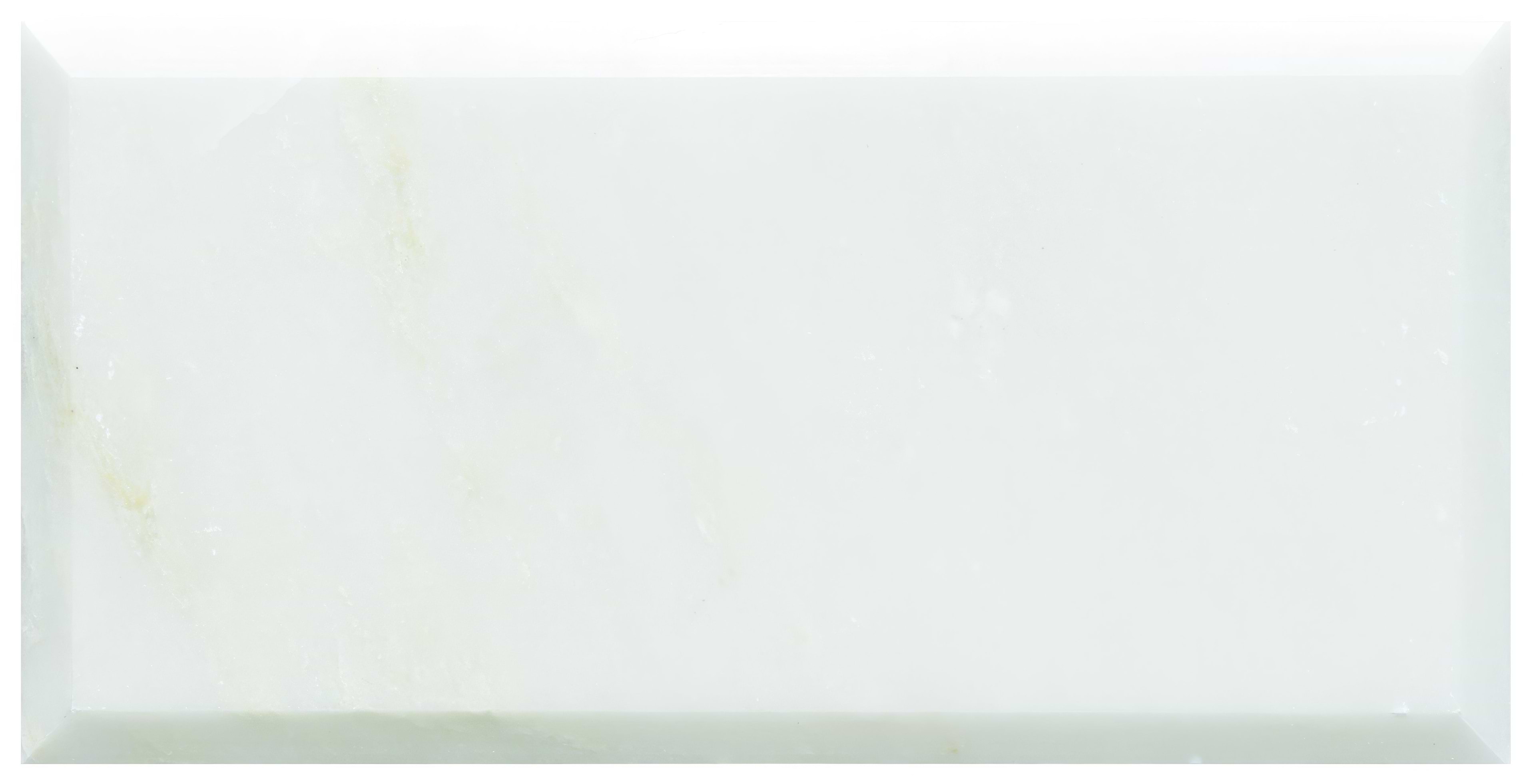 Viano White Polished Bevel Marble 200 x 100mm - Hyperion Tiles