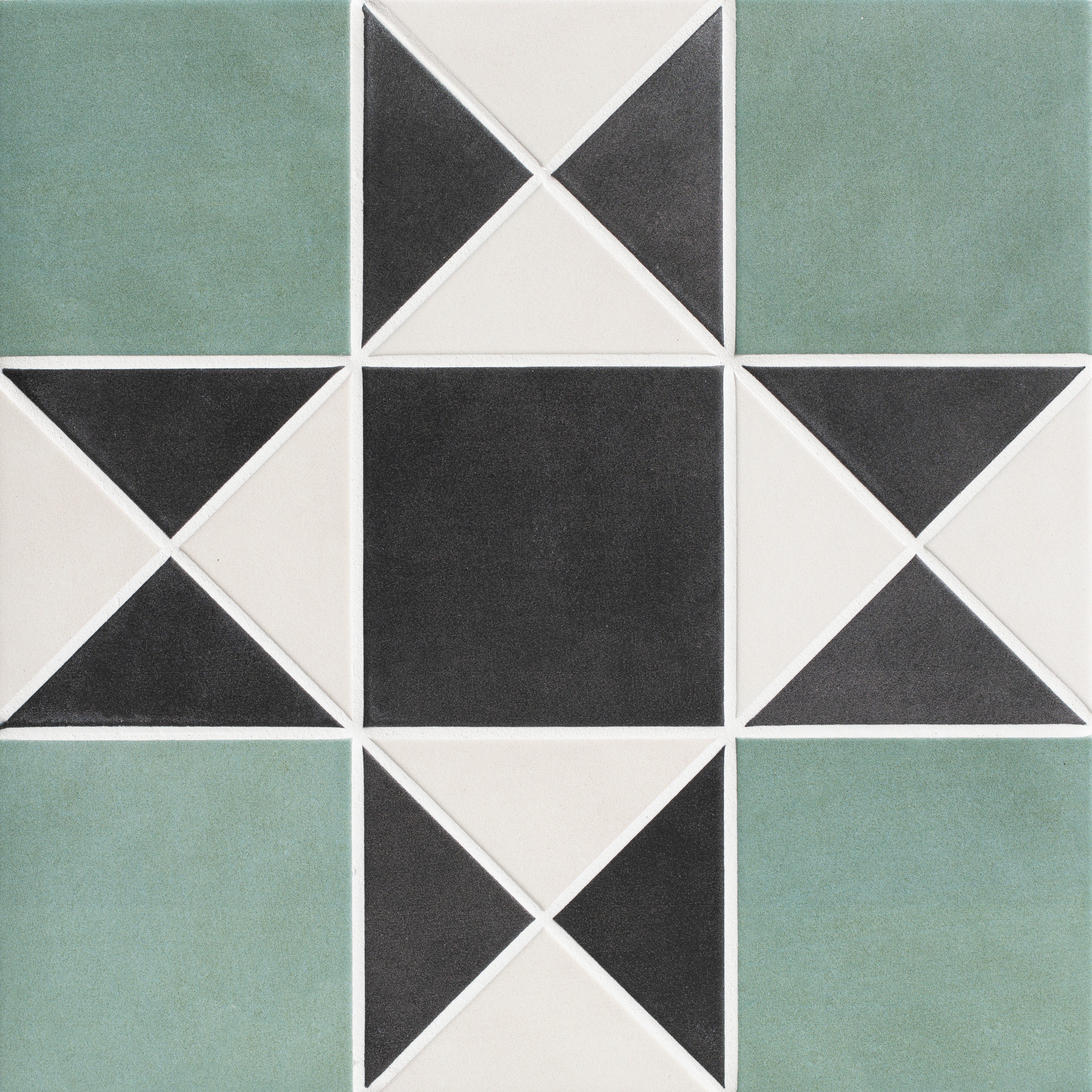 Victorian Style Porcelain Finchley Pattern Forest green - Hyperion Tiles