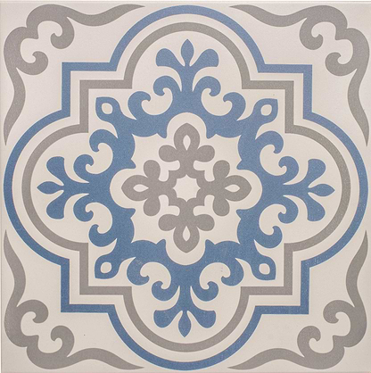 Vogue Light Blue/Stone on Chalk - Hyperion Tiles