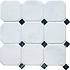 White Octagon 10 Venetian Mosaic - Hyperion Tiles