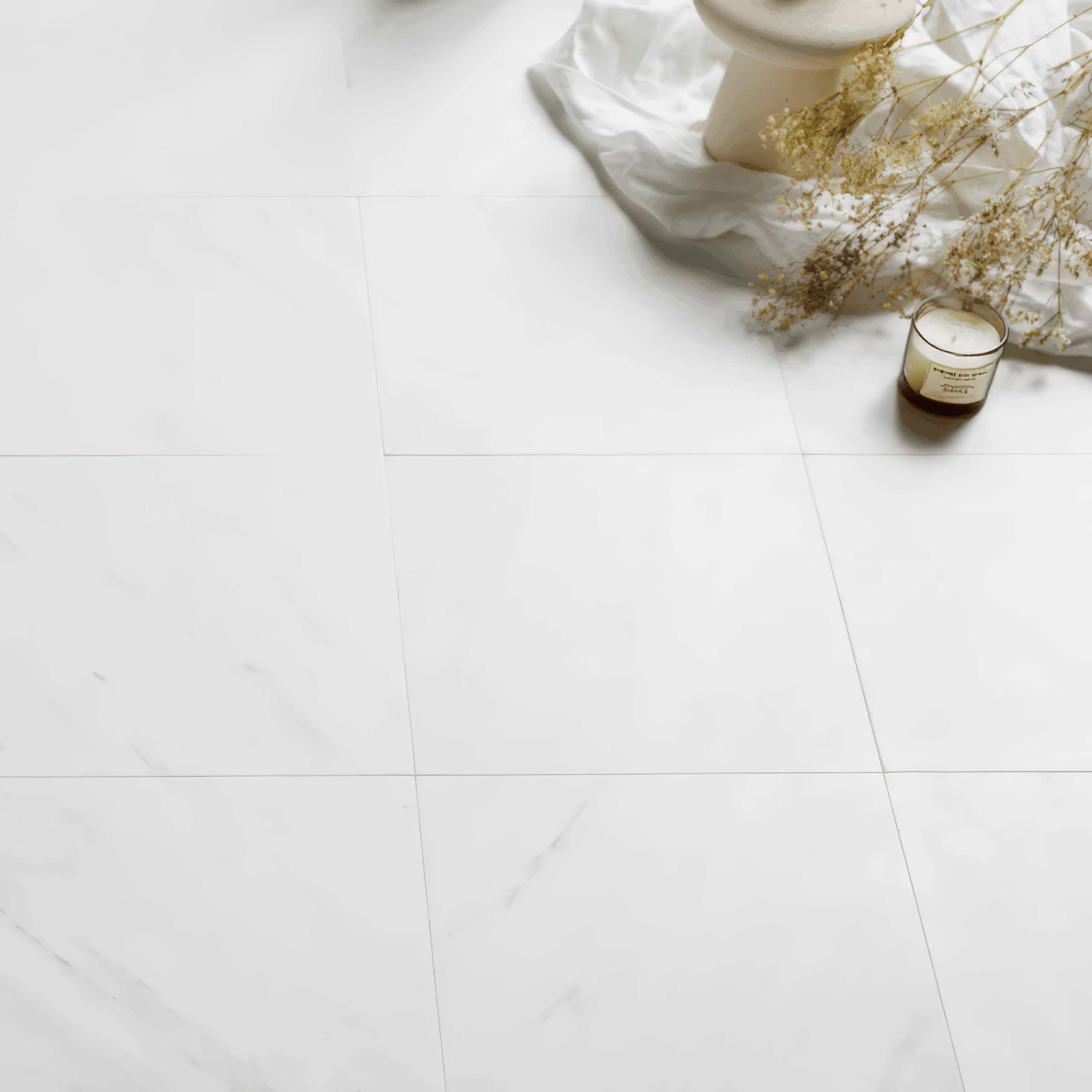 White Square Honed Marble - 30.5 x 30.5cm - Hyperion Tiles