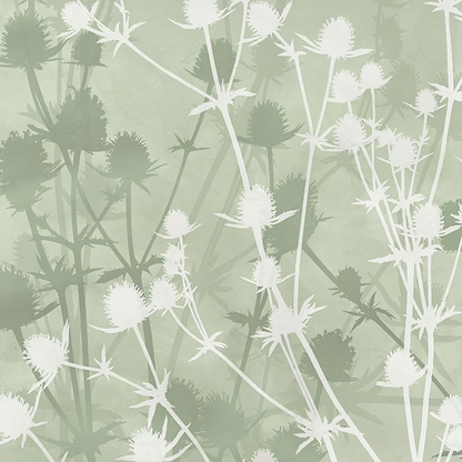 Wild Botanicals Porcelain Green By Clarissa Hulse - Hyperion Tiles