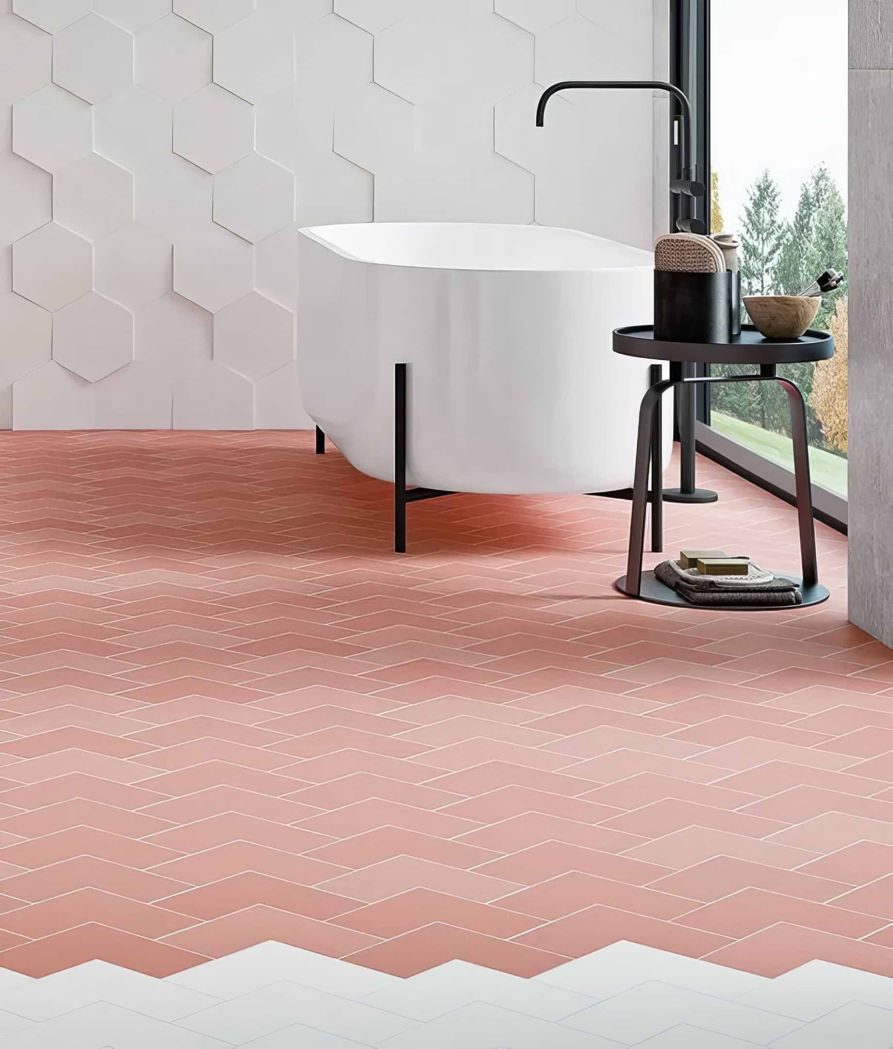 Abstract Porcelain Coral - Hyperion Tiles