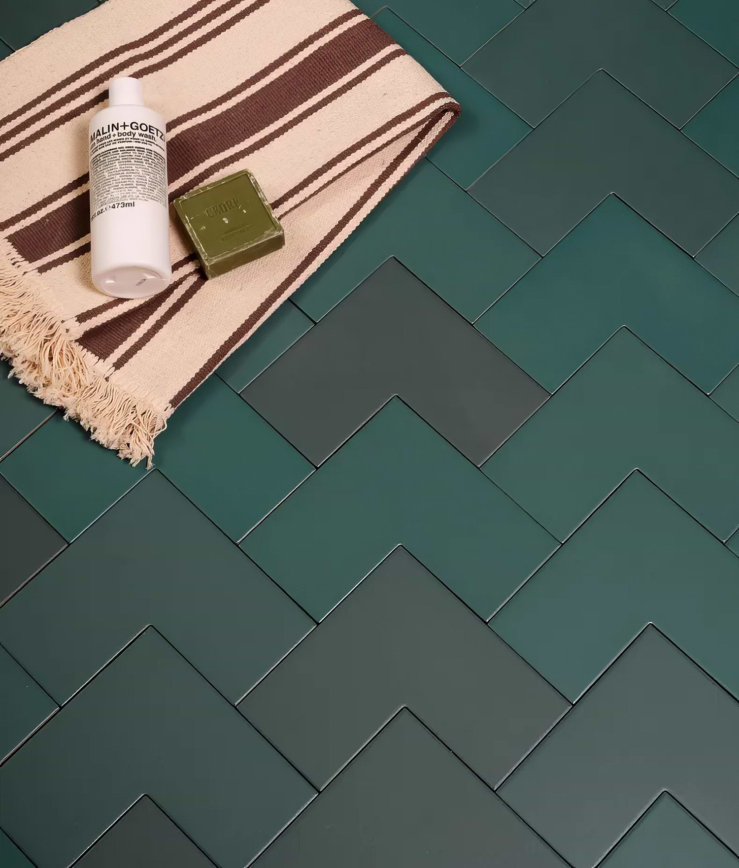 Abstract Porcelain Green - Hyperion Tiles