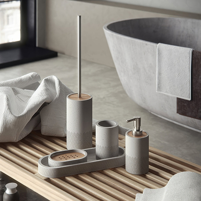 Afrodite Soap Dispenser Warm Grey - Hyperion Tiles