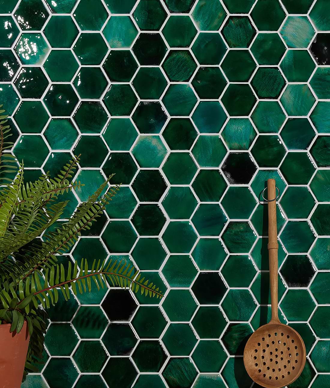 Akazu Porcelain Emerald Mosaic - Hyperion Tiles