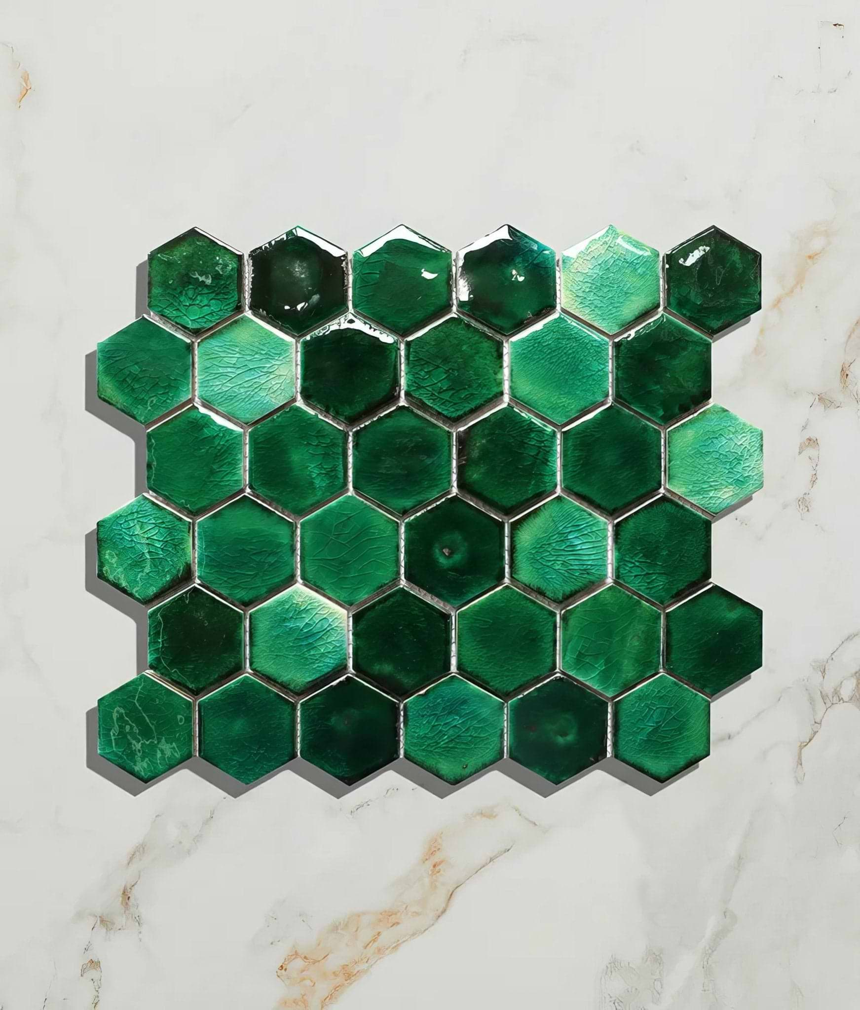 Akazu Porcelain Emerald Mosaic - Hyperion Tiles