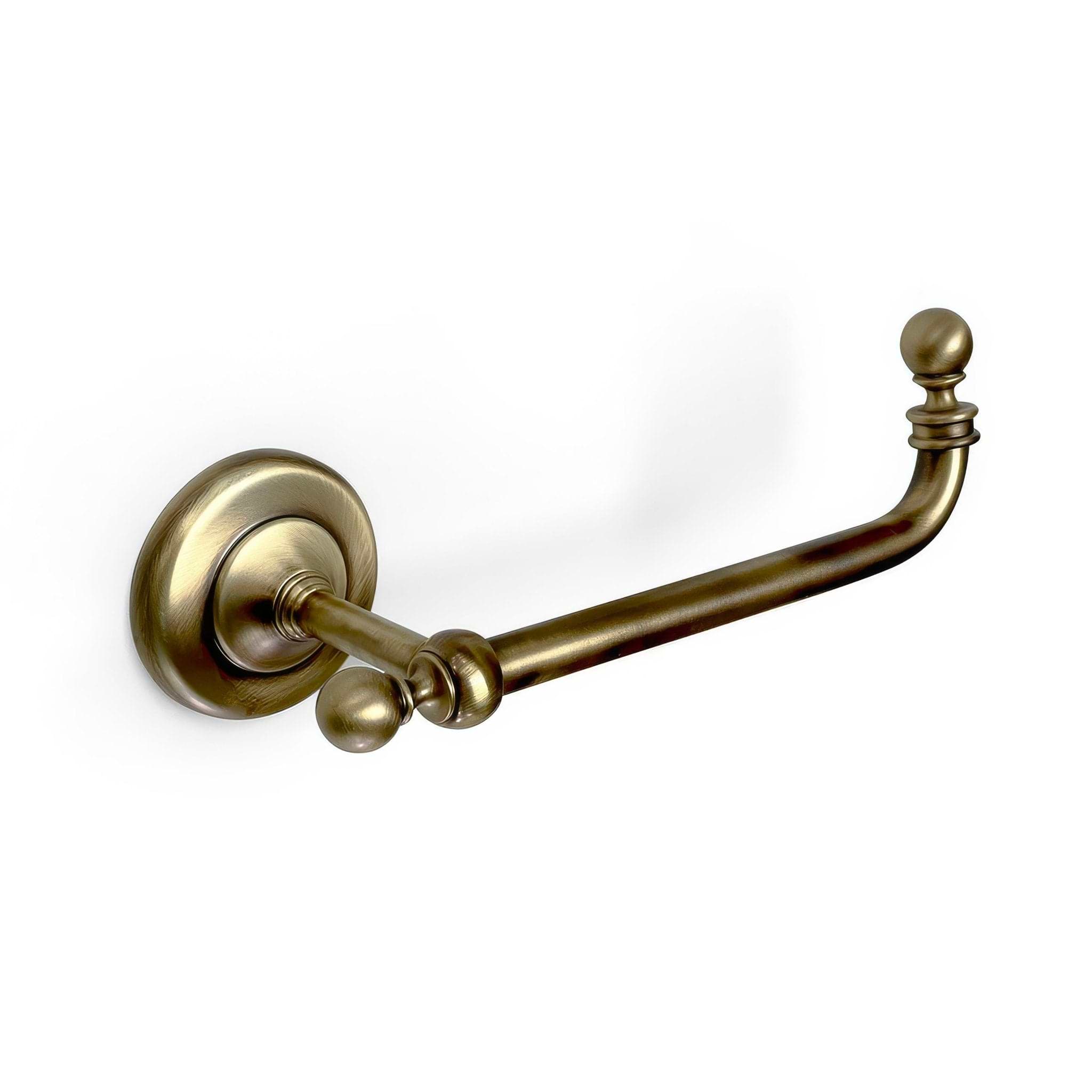Albany Open Toilet Roll Holder Aged Brass - Hyperion Tiles