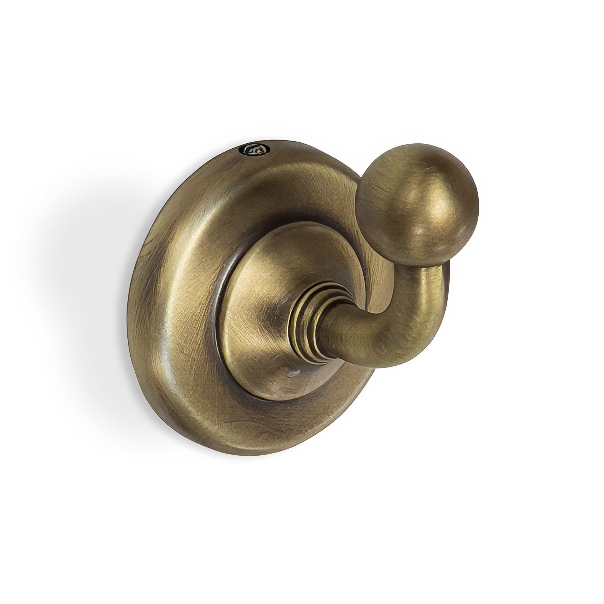 Albany Single Hook Aged Brass - Hyperion Tiles