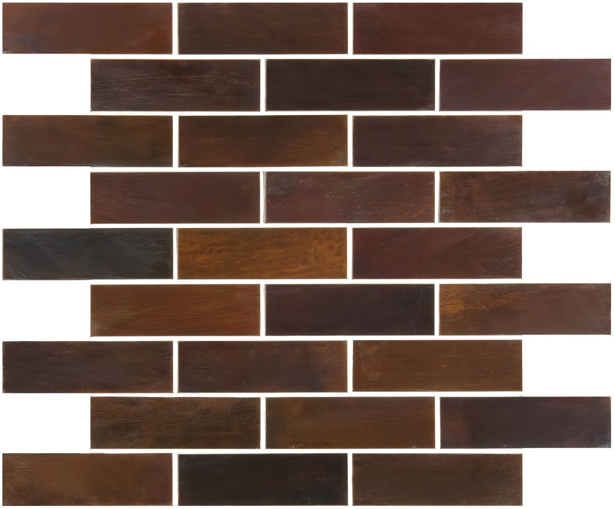 Alchemy Brick Copper Mosaic - Hyperion Tiles