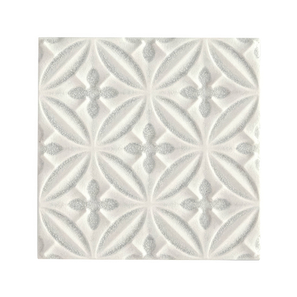 Alhambra Grey Decor 15 x 15cm - Hyperion Tiles - Fired Earth