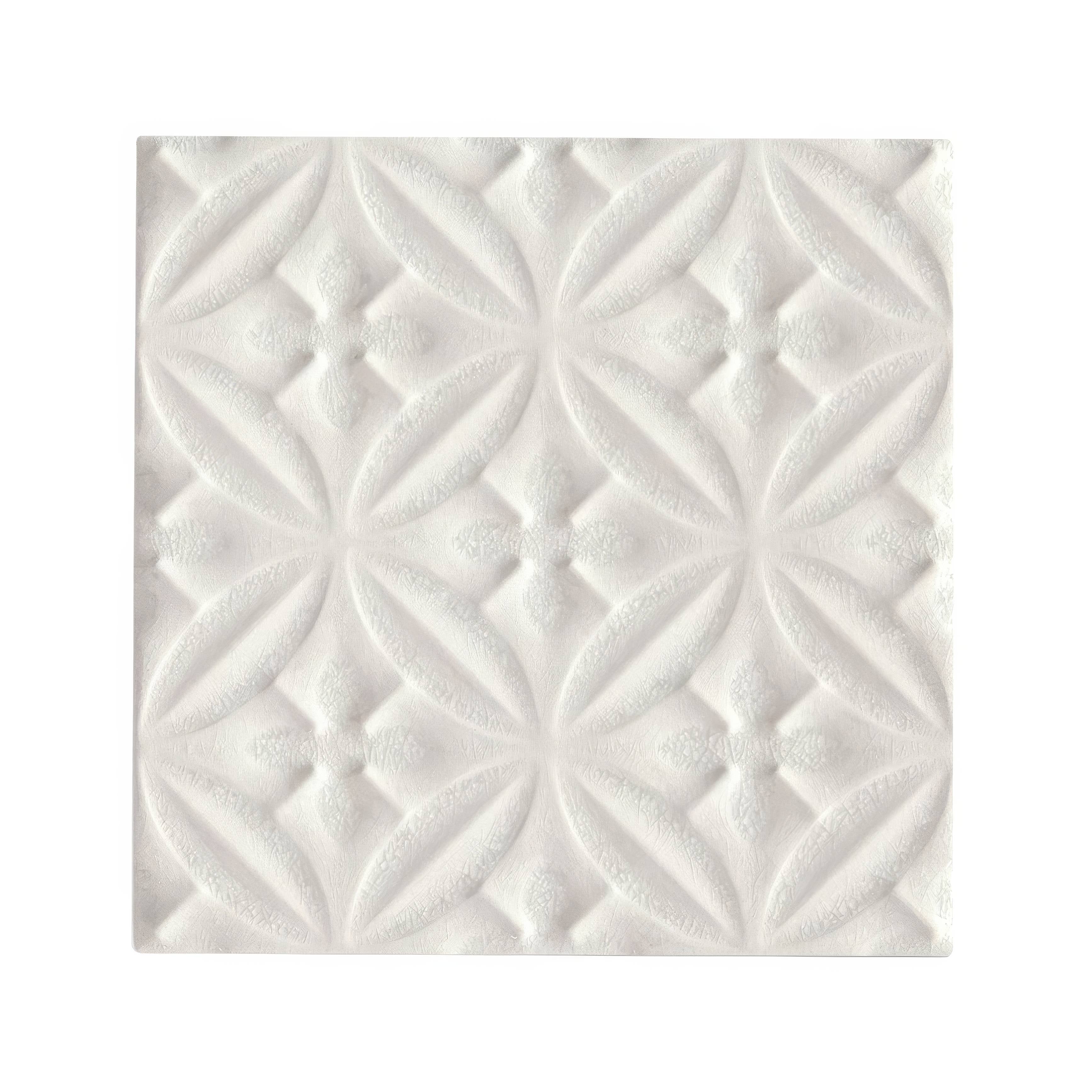 Alhambra White Decor 15 x 15cm - Hyperion Tiles - Fired Earth