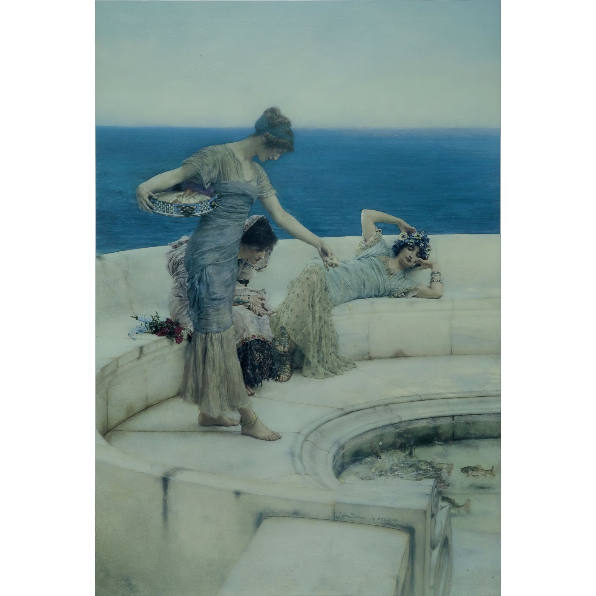 Alma - Tadema: Silver Favourites Masterpiece Tile - Hyperion Tiles