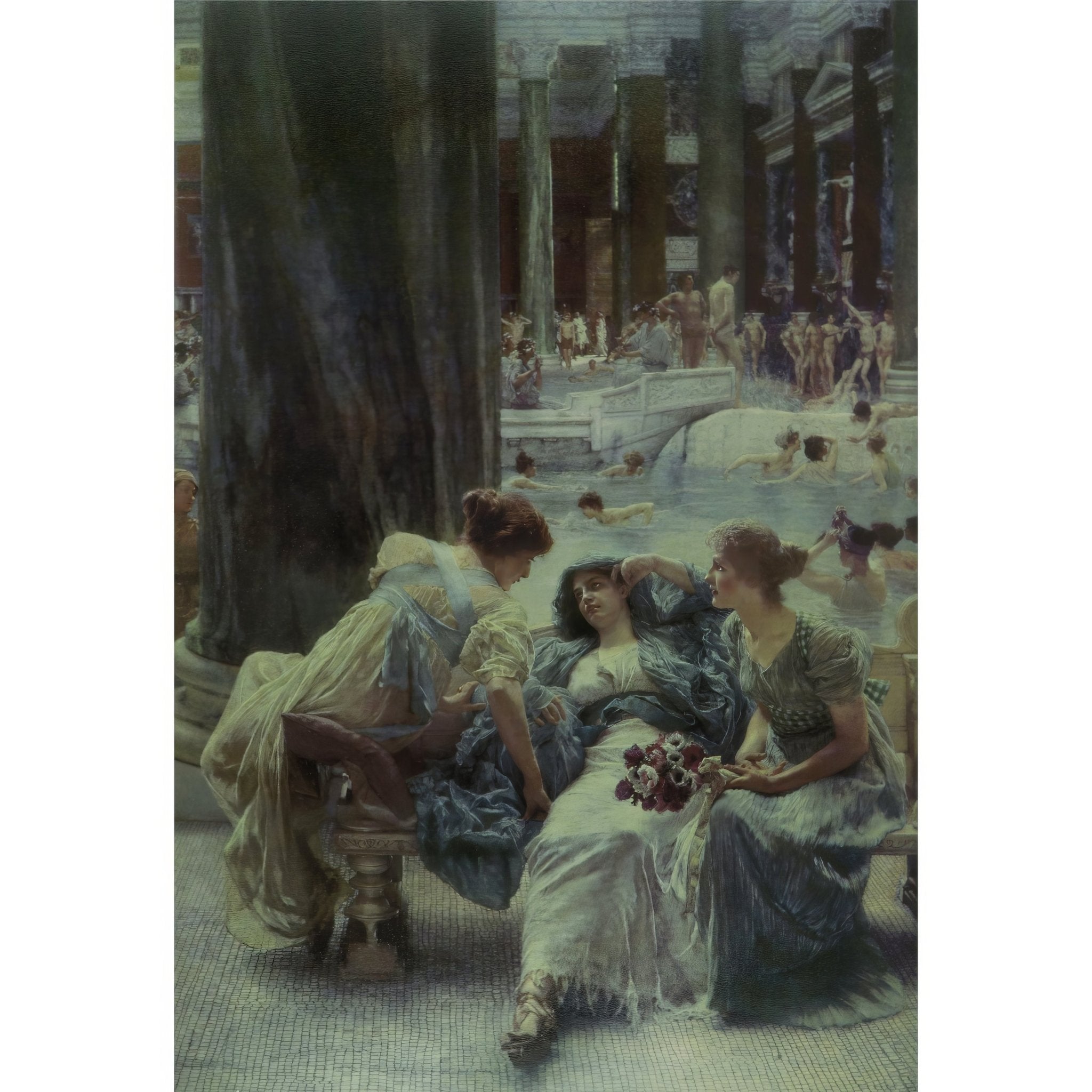 Alma - Tadema: The Baths Of Caracalla Masterpiece Tile - Hyperion Tiles