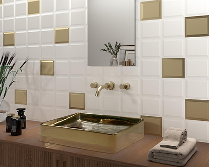 Lavabo Wonder Gold | Hyperion Tiles