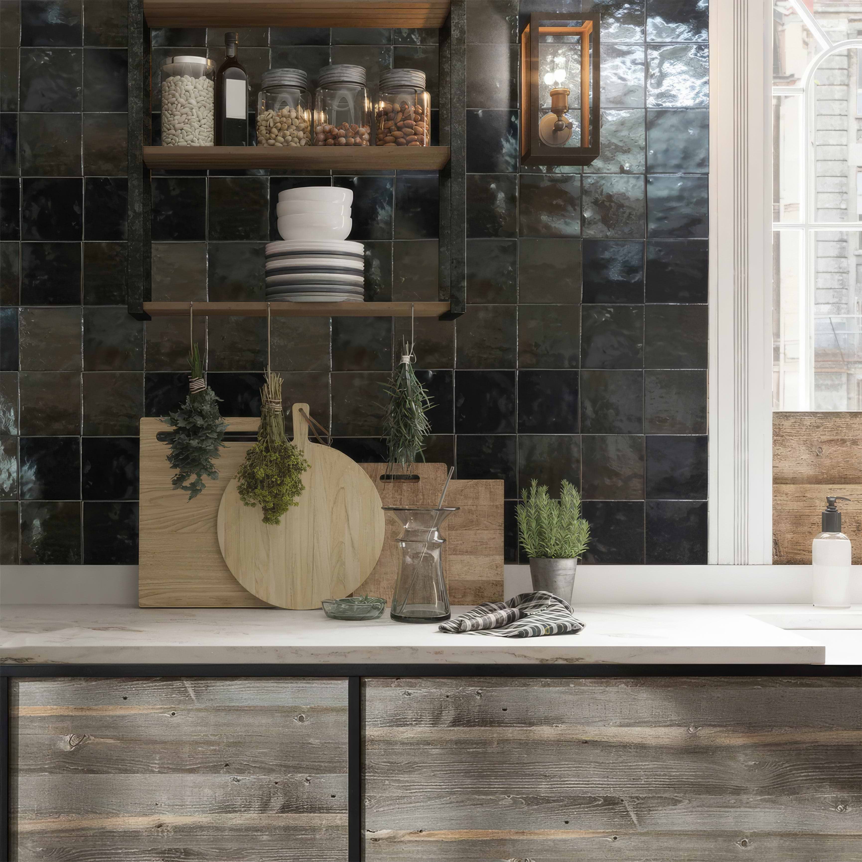 Ebony Ceramic Zellige By Hyperion Tiles