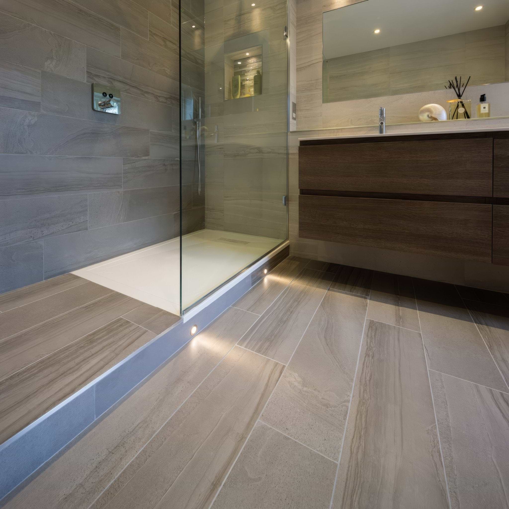 Amelia Grey Polished Rectified Glazed Porcelain - Hyperion Tiles