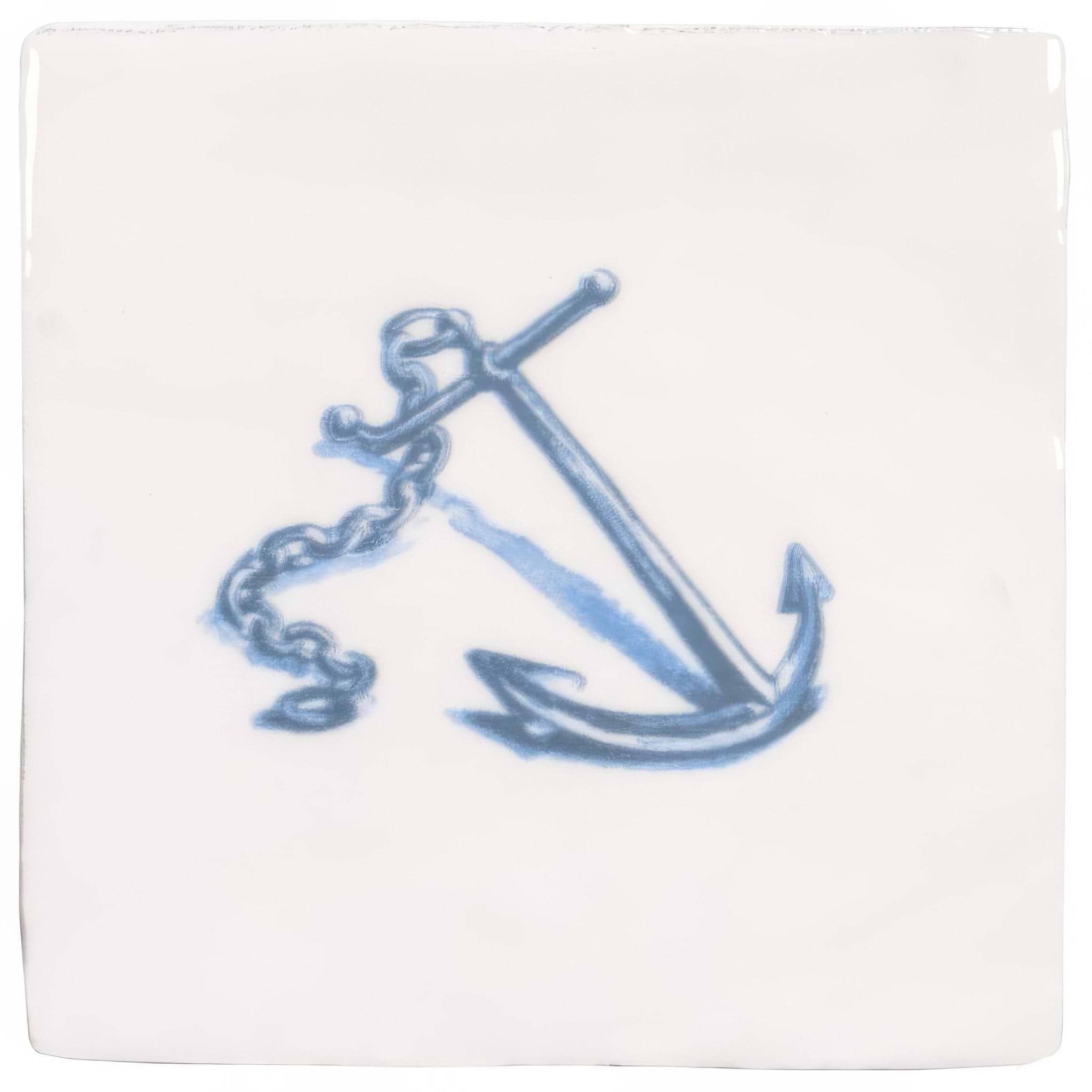 Anchor Blue on Cotton - Hyperion Tiles